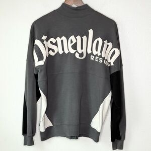 Disneyland Spirit Jersey Jacket Full Zip Up Spellout Grey - Unisex US S
